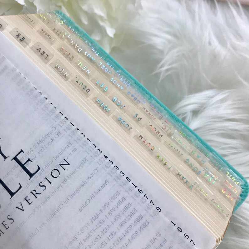 Bible Tabs Foiled Clear Foiled Tabs for Planners and Travelers | Etsy | Etsy (US)