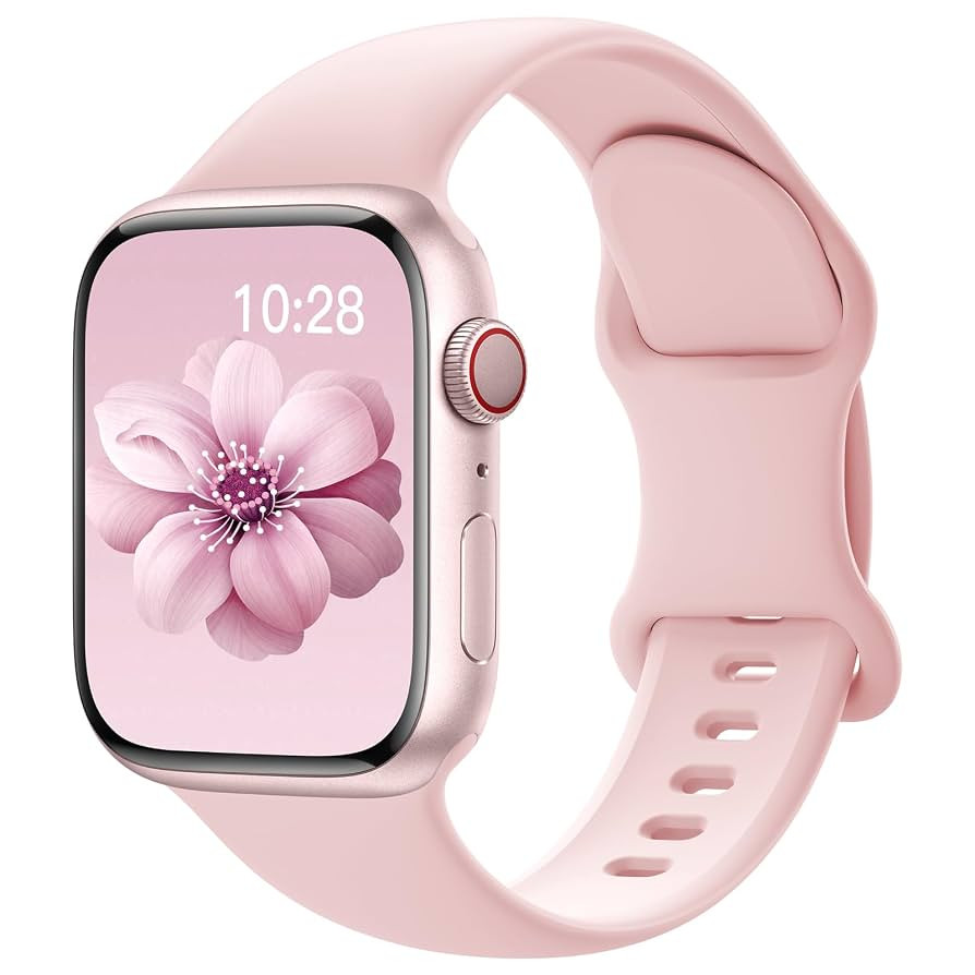 Sport Silicone Band Compatible with Apple Watch Bands 40mm 38mm 41mm 44mm 45mm 42mm 49mm Women Me... | Amazon (US)