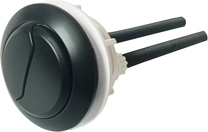 Matte Black Toilet Push Button Round 48mm Thread Dual Flush Valve Replacement Kits Parts | Amazon (US)