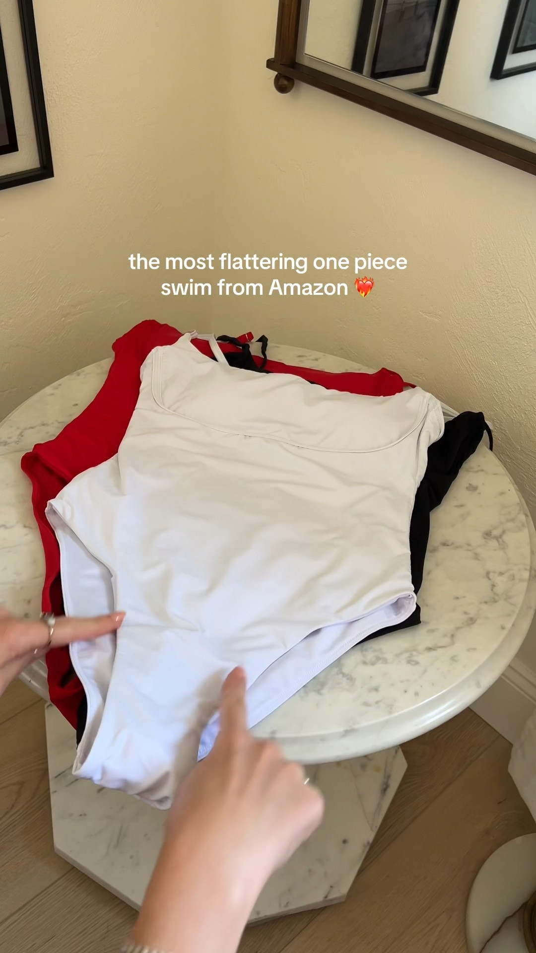 One piece swim/bikini from amazon 

#LTKWatchNow #LTKSeasonal #LTKSwim