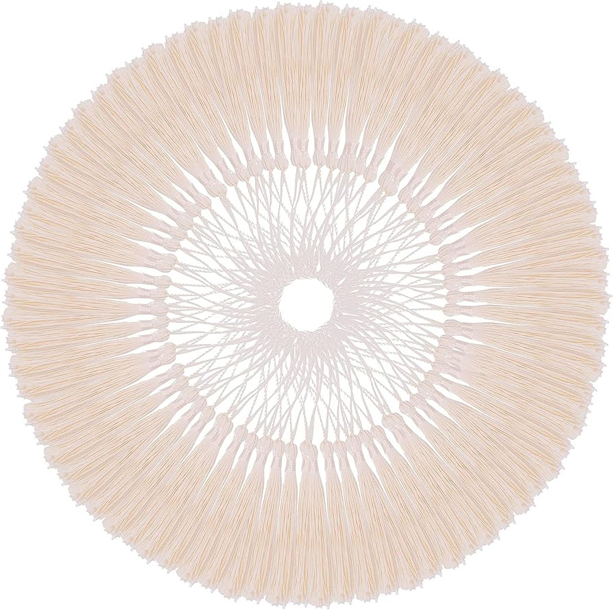 Mandala Crafts Cream Bookmark Tassels Bulk Small Tassels for Crafts - Cream Tassels for Bookmarks... | Amazon (US)