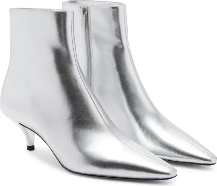 Metallic Kitten Heel Bootie (Women) | Nordstrom