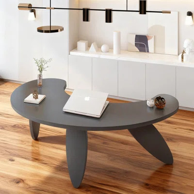 Free Form Solid Wood desk | Wayfair North America