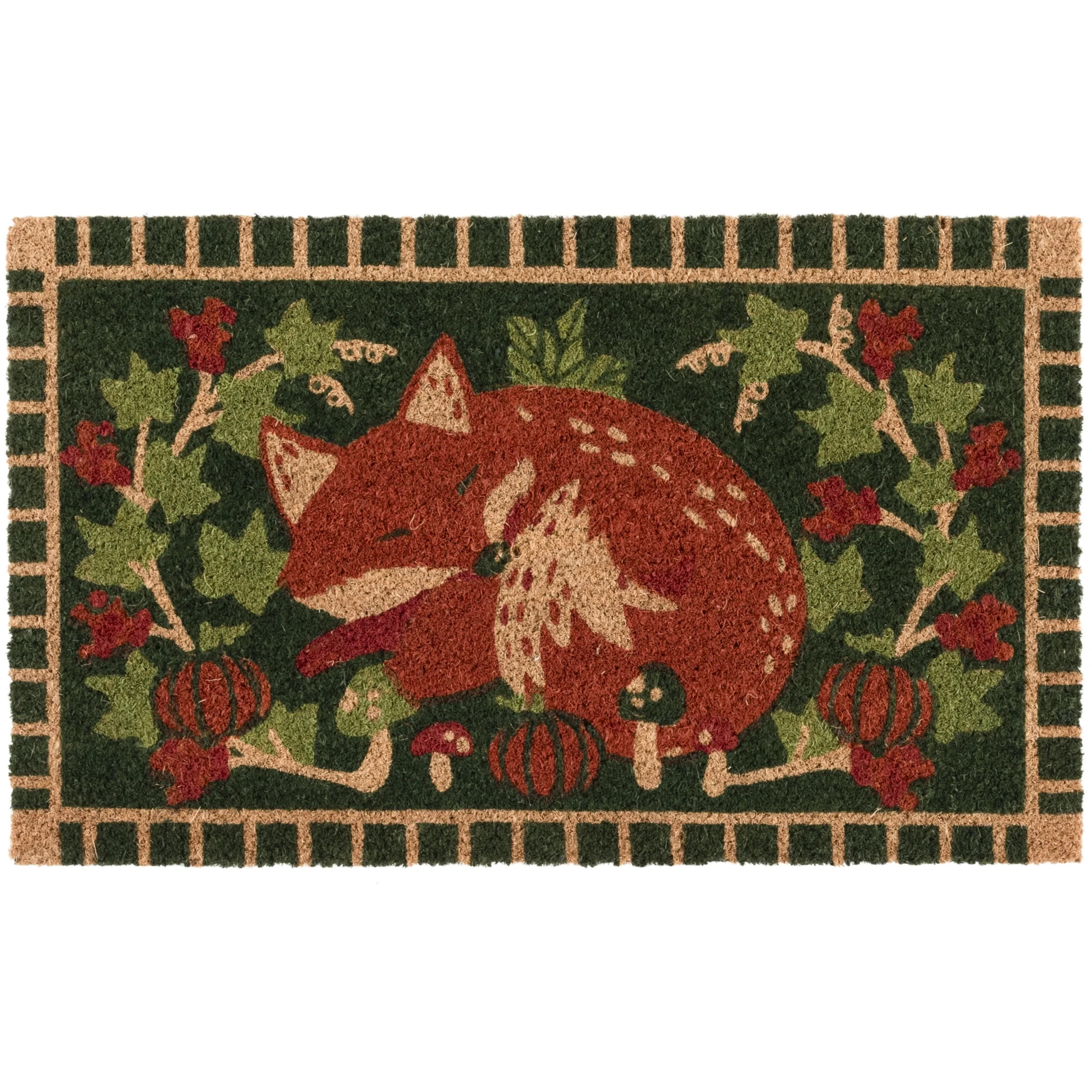 Way To Celebrate Cozy Fox Coir Outdoor Doormat, 18"x30" | Walmart (US)
