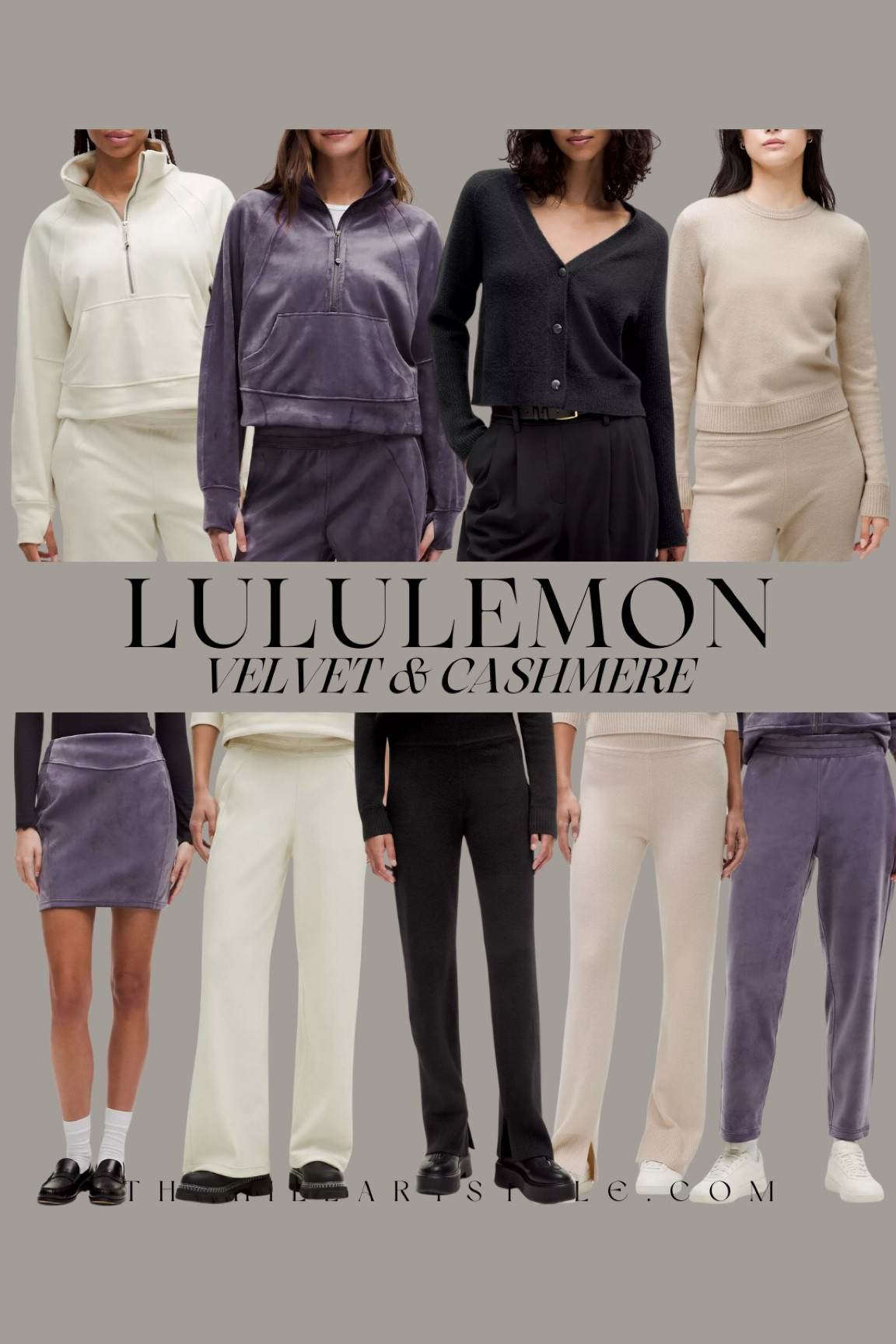 LULULEMON New Arrivals: Scuba velvet & cashmere perfect for the holidays and gifting. Scuba velvet half-zip, cashmere sweater, cashmere cardigan, velvet pants, velvet joggers, velvet mini skirt, cashmere pants. 

#LTKStyleTip #LTKSeasonal #LTKGiftGuide