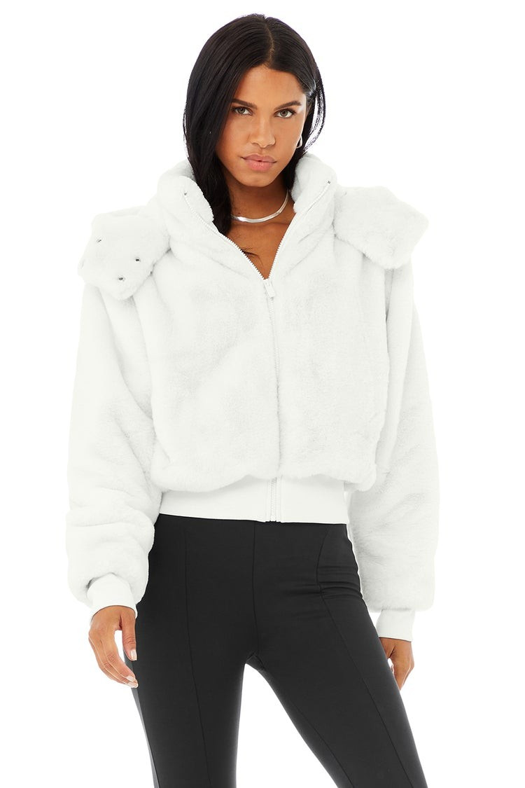 Faux Fur Foxy Jacket - Ivory | Alo Yoga (US)