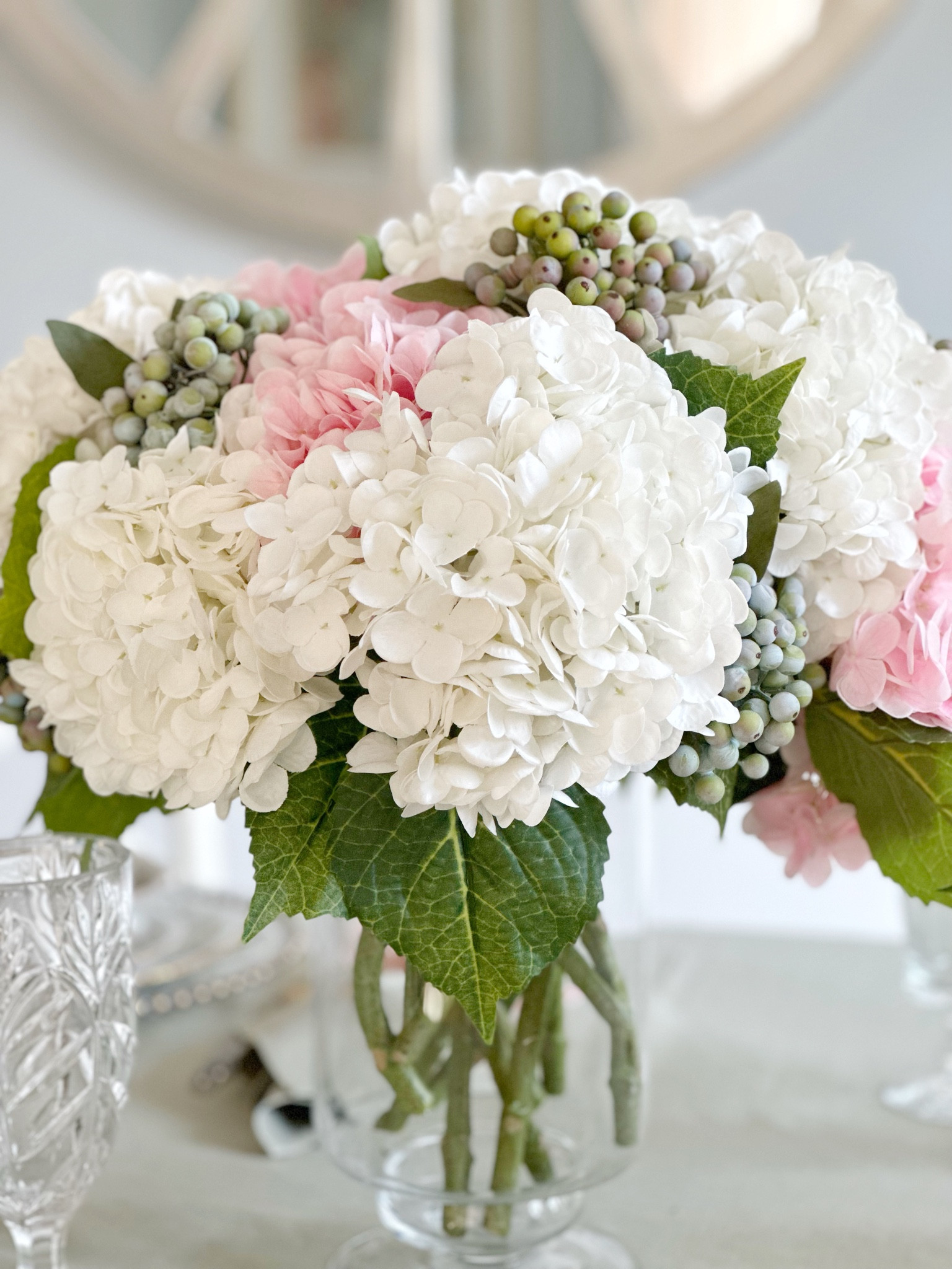 The most realistic faux hydrangeas ever!  One of my best sellers. I added some super realistic, blueberry bunches to this arrangement.






Artificial flowers, Amazon, centerpiece, floral arrangements, bedroom, dining room, kitchen,

#LTKhome #LTKunder50 #LTKFind