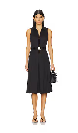 Kylo Belted Shirt Dress in Black | Revolve Clothing (Global)