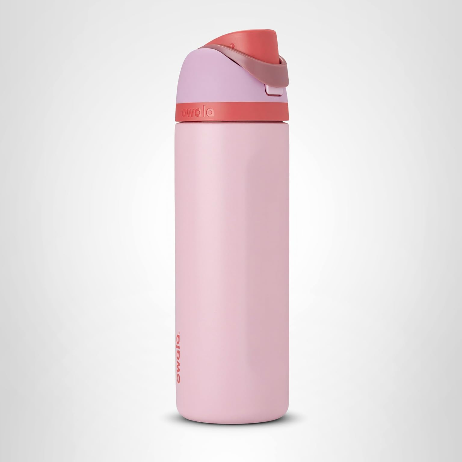 Owala FreeSip Insulated Stainless Steel Water Bottle with Straw for Sports and Travel, BPA-Free Sports Water Bottle, 24 oz, Pink, Angel Food Cake | Amazon (US)