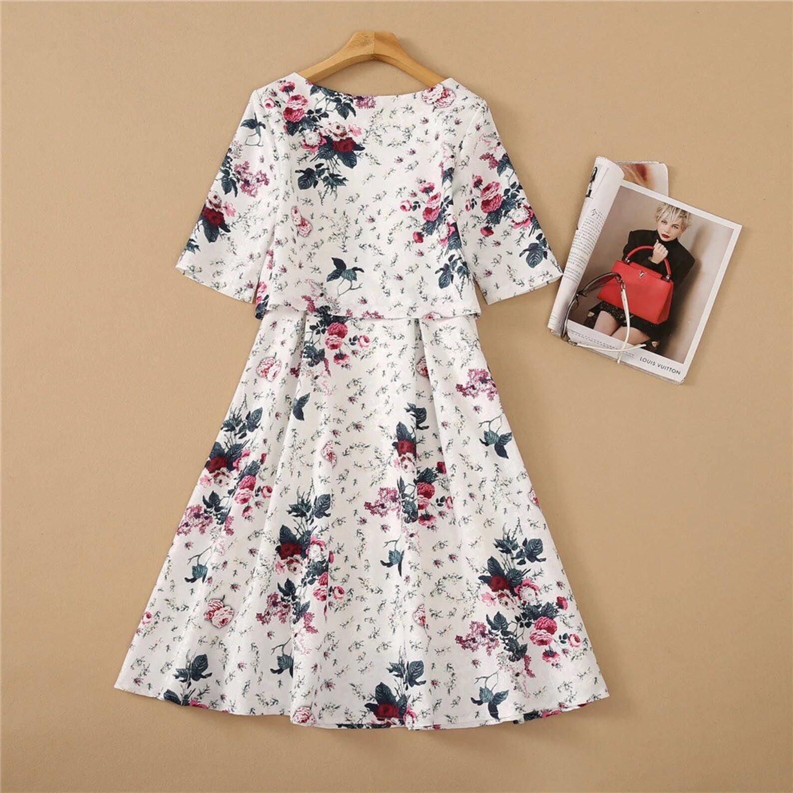 Kate Middleton Vintage Jacquard Floral Print Dress | Etsy | Etsy (US)