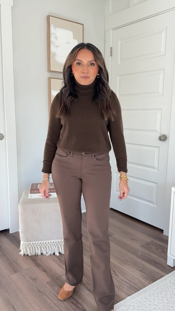 Use code RACHEL25 for 25% off 

Brown turtleneck sweater size XS TTS 
Brown black Reversible belt size XS TTS 
Brown straight pants size 2 petite TTS 
Brown suede pumps size 5 TTS

Fall outfit 
Fall dress 
Fall fashion 
Thanksgiving outfit 
Christmas outfit 
Holidays 

Honey Sweet Petite 
Honeysweetpetite 

#LTKHoliday #LTKStyleTip #LTKSeasonal