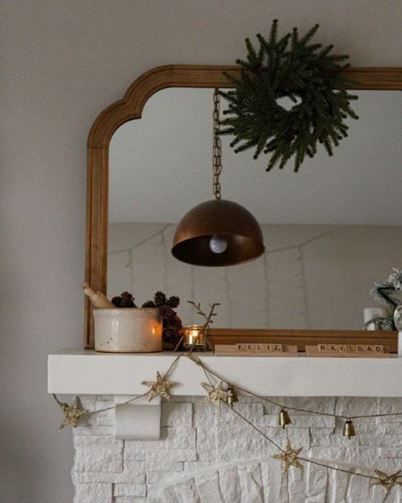 A little peek at our Christmas mantel 🤎 and my mirror is finally back in stock so run if you’ve been wanting a similar one! 

#thriftedhome #neutralhome #neutralhomedecor #homedecoronabudget #budgethomedecor #moderncottage #rustichome #vintagedecor #neutralchristmasdecor #rusticchristmasdecor #diychristmasdecor

#LTKHoliday #LTKhome #LTKSeasonal