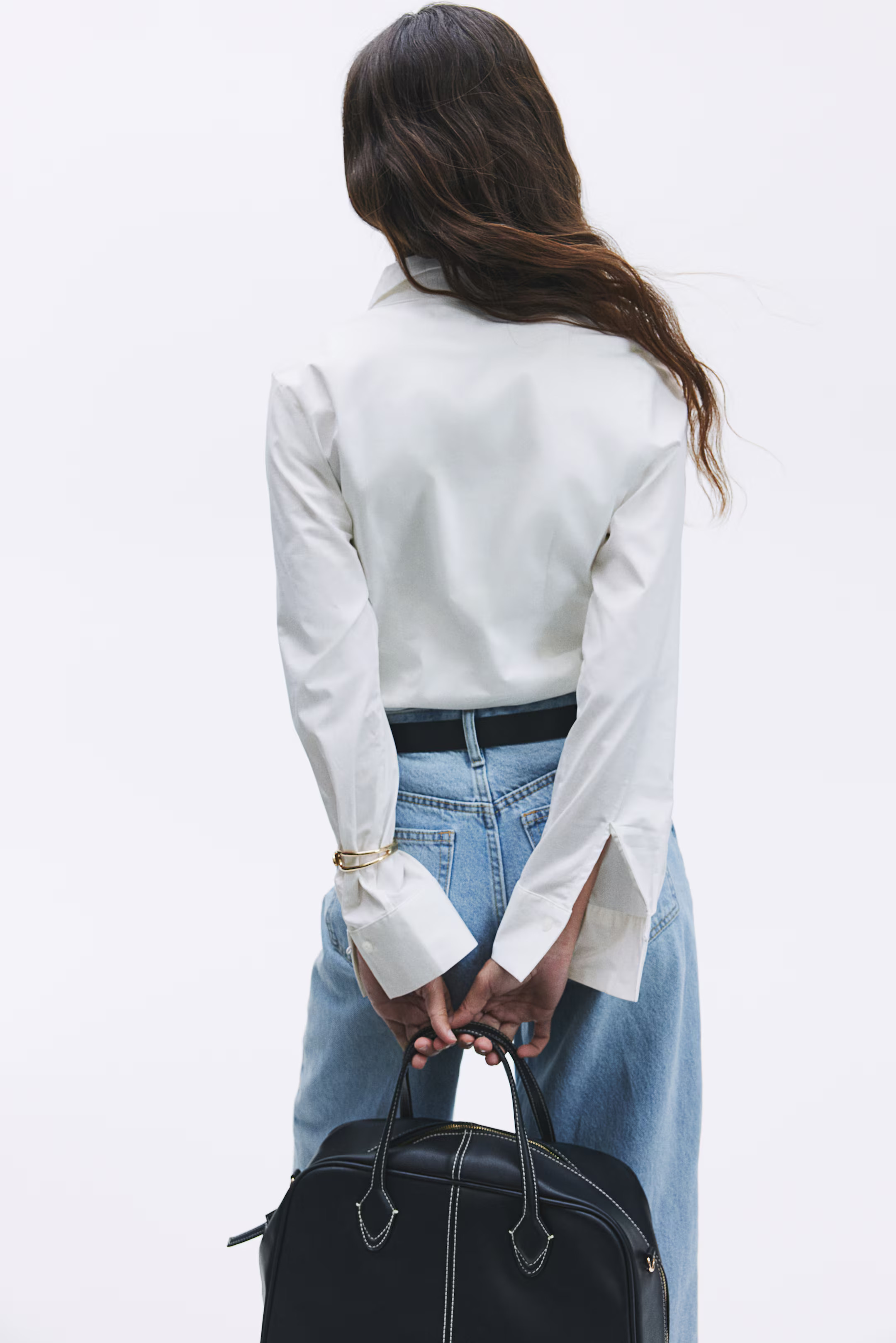 Stretchy Cotton Shirt | H&M (US + CA)
