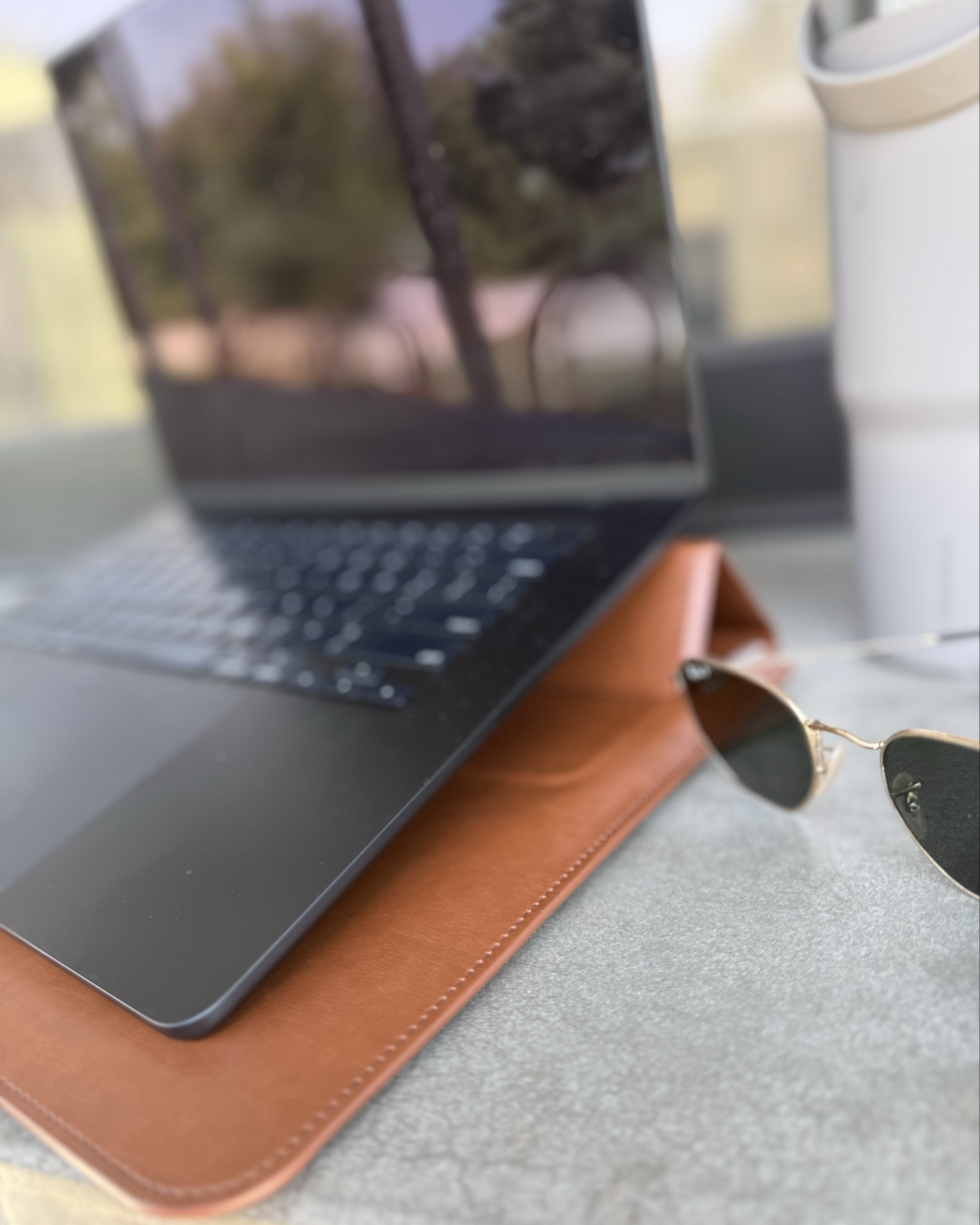 Sleek Mac book sleeve. Leather. Faux leather. Computer stand. Adjustable. Thin. 
Work life | remote work accessories | #ltkamazon #amazonfinds 

#LTKTravel #LTKNYFW #LTKOver40