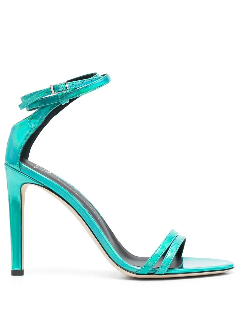 Giuseppe Zanotti 105mm metallic-effect stiletto sandals - Green | Farfetch Global