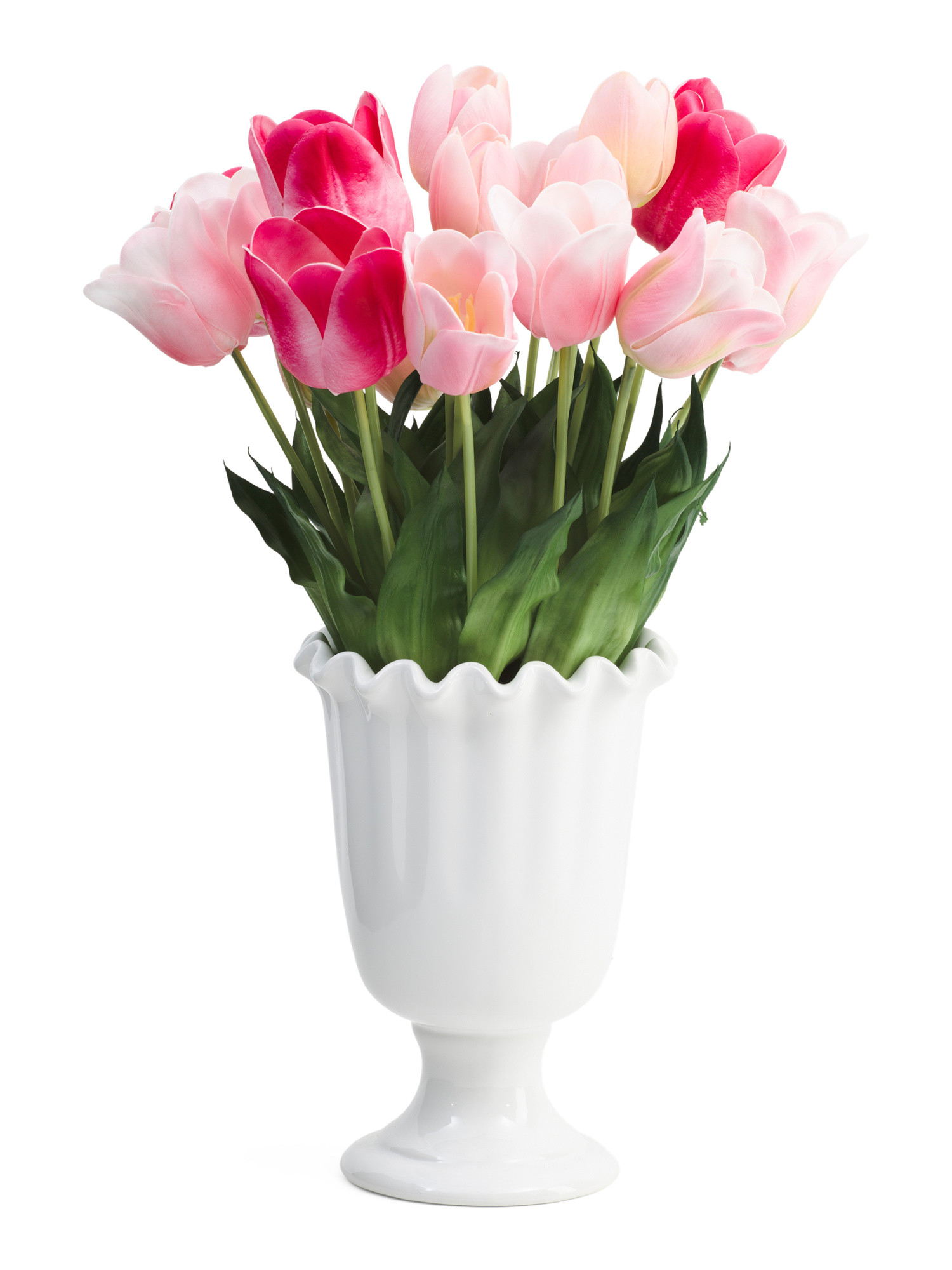 21in Real Touch Faux Tulip Arrangement In Ceramic Vase | Home | Marshalls | Marshalls