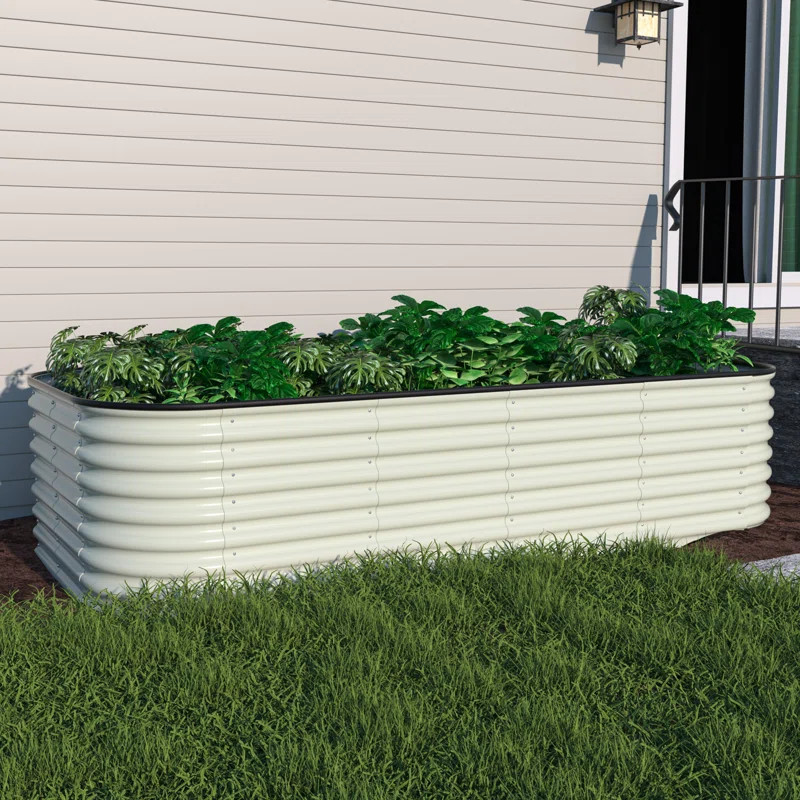 Heise 9 In 1 Modular Galvanized Steel Raised Garden Bed | Wayfair North America