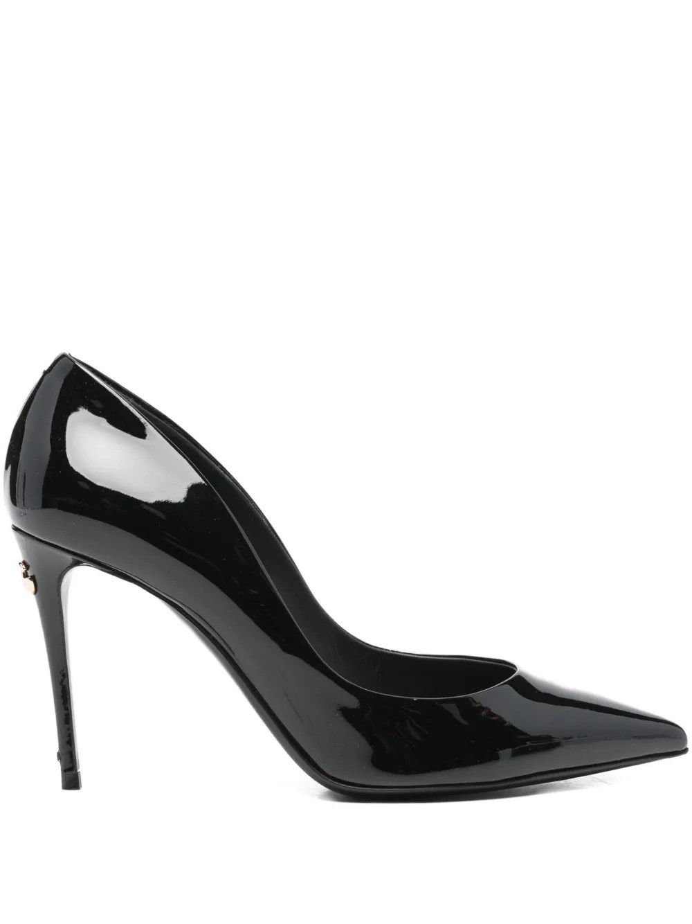 Dolce & Gabbana Pre-Owned Cardinale 90mm patent leather pumps - Black | Farfetch Global