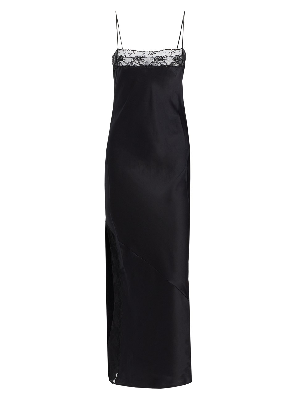 Women's Willa Silk Satin Maxi-Dress - Black - Size 8 | Saks Fifth Avenue