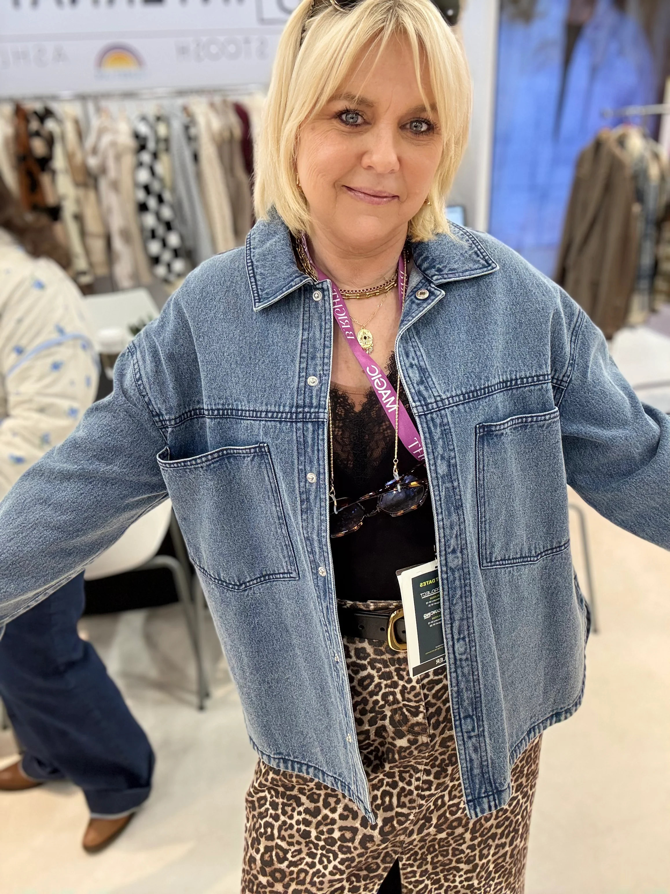 Lennox Denim Shirt - Steel Blue | Statement Boutique