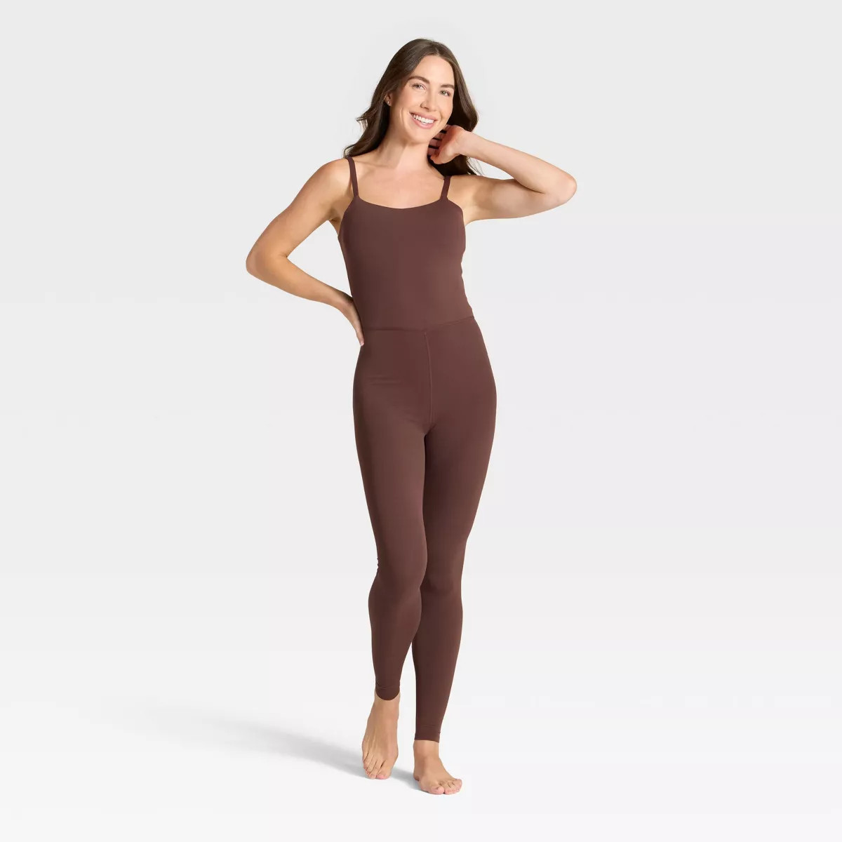 Women's Everyday Soft Active Bodysuit - All In Motion™ Brown M | Target