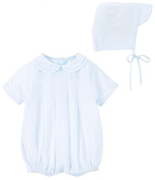 Baby Boys Preemie-Newborn Pleated Jon Jon Shortall & Hat | Dillard's