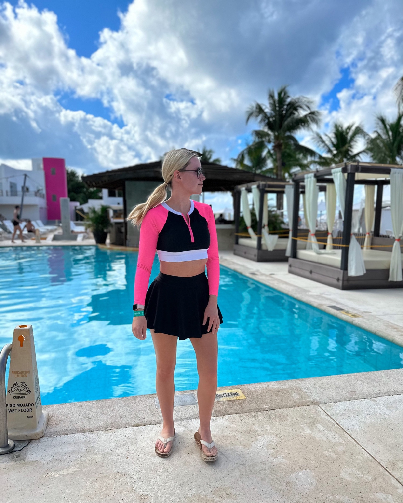 Swim/cover-up combo!

Swim Top: Large
Swim Bottoms: Medium
Skirt: Black, 4

Bikini | Swimwear | Swim | Beach | Pool | Travel

#LTKfit #LTKtravel #LTKswim