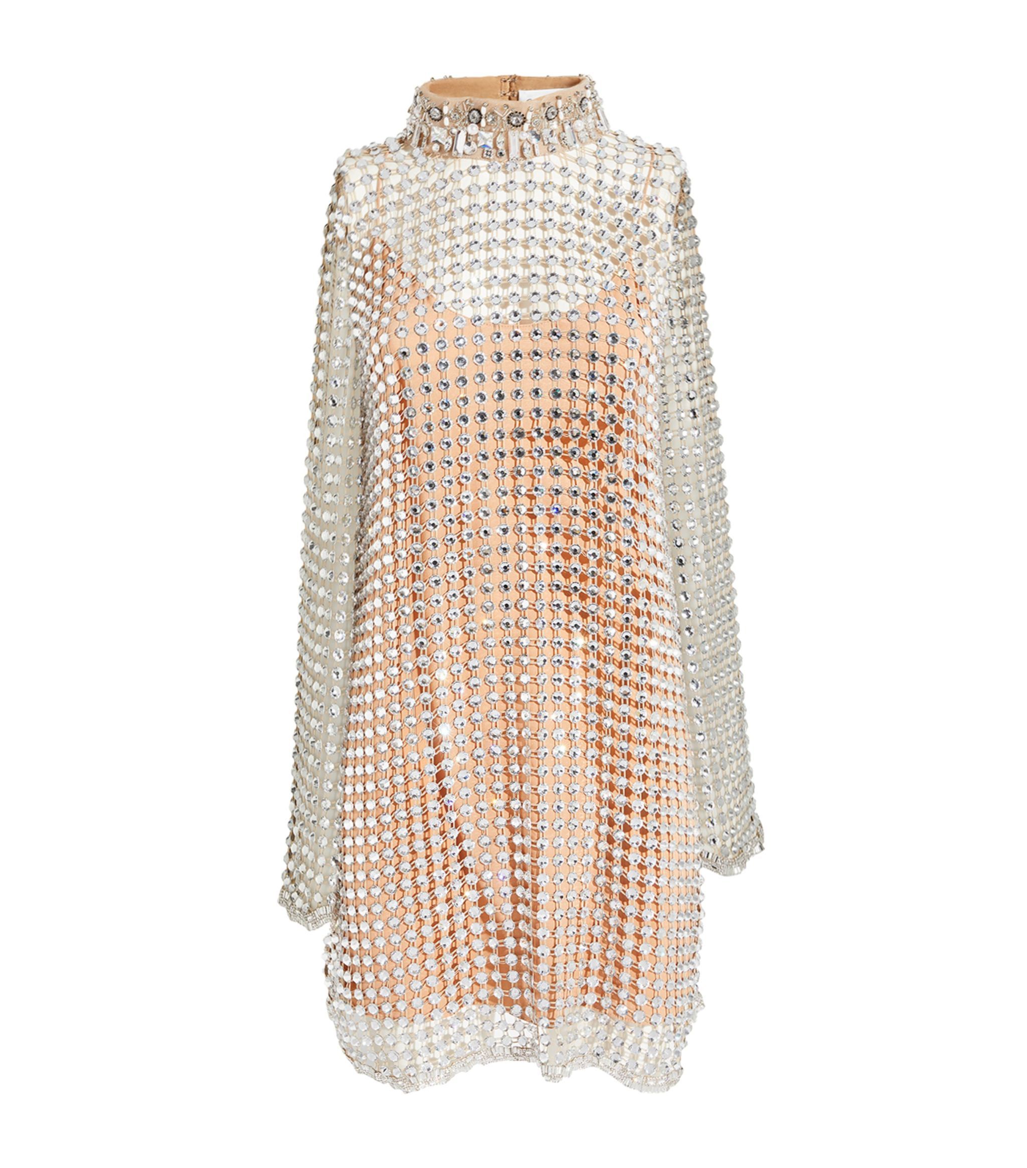 Crystal-Net Mini Dress | Harrods