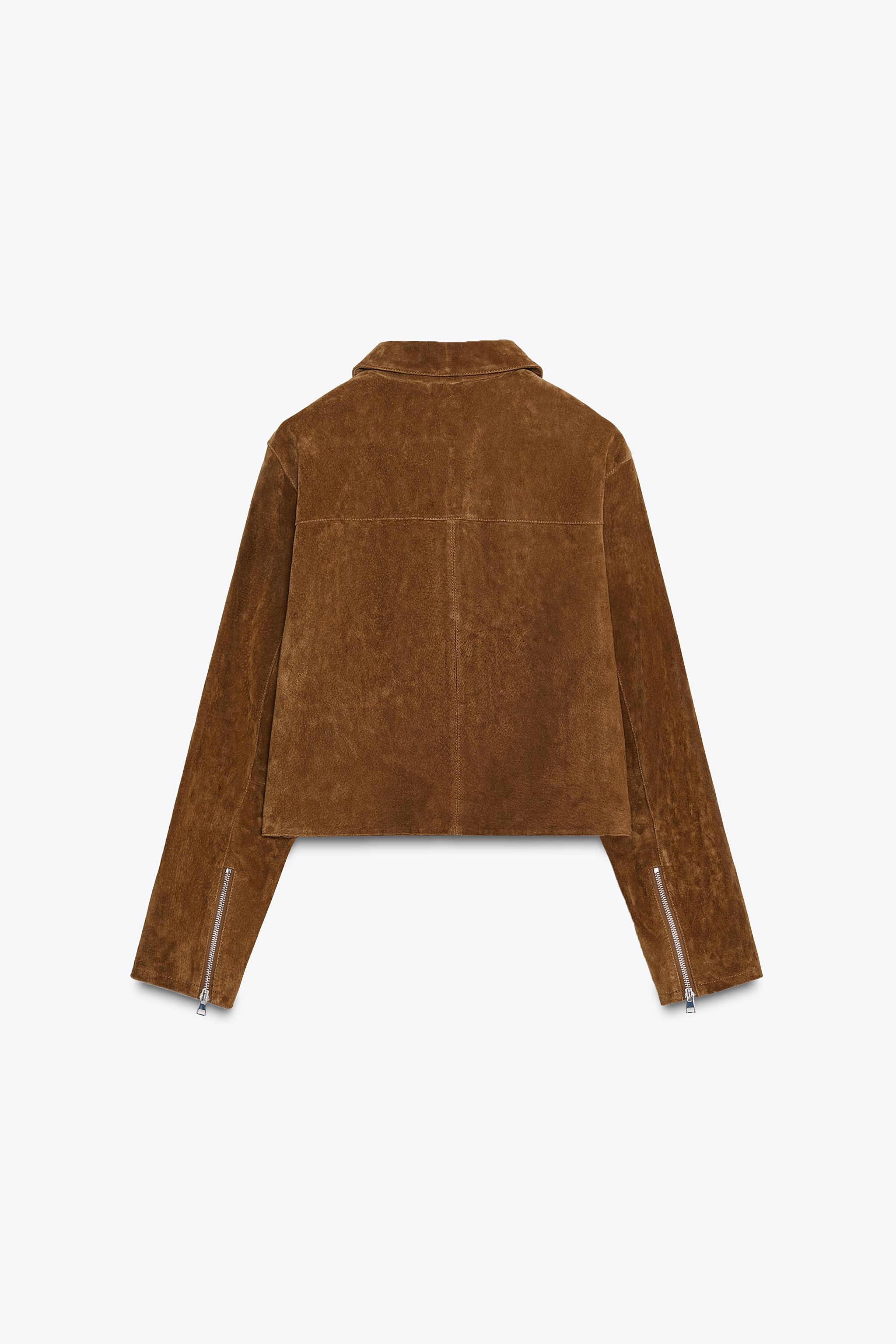 100% LEATHER SHORT JACKET | Zara US