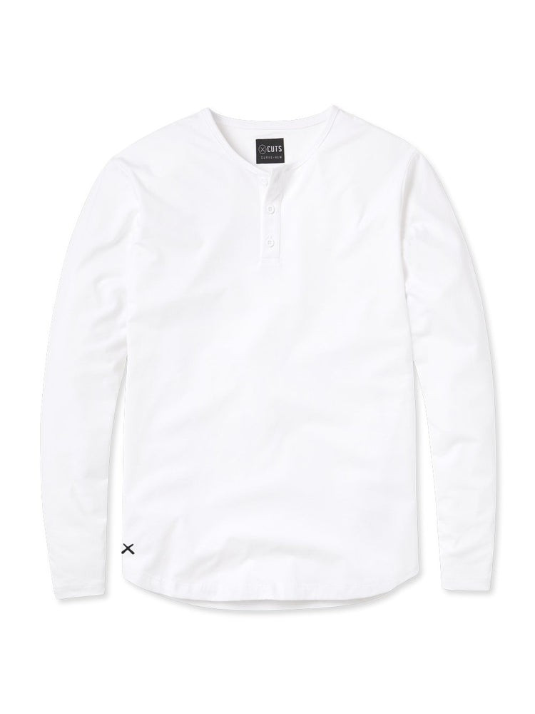 L/S Henley Curve-Hem | Cuts Clothing