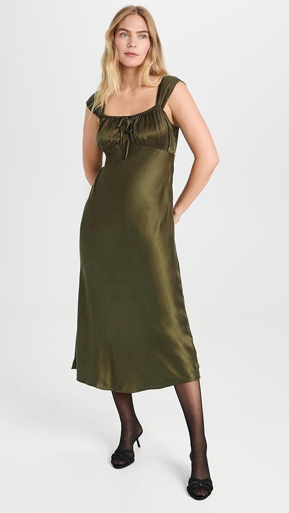 Madewell Women's Square Neck Midi Dress | Amazon (US)