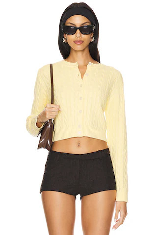 Dudley Cotton Knit Cardigan in Rain Cloud | Revolve Clothing (Global)