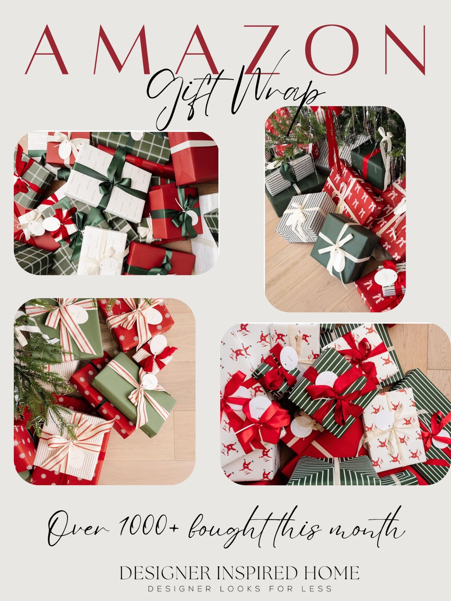 Amazon gift wrap sets I’m loving! 

#LTKSeasonal #LTKFamily #LTKHoliday