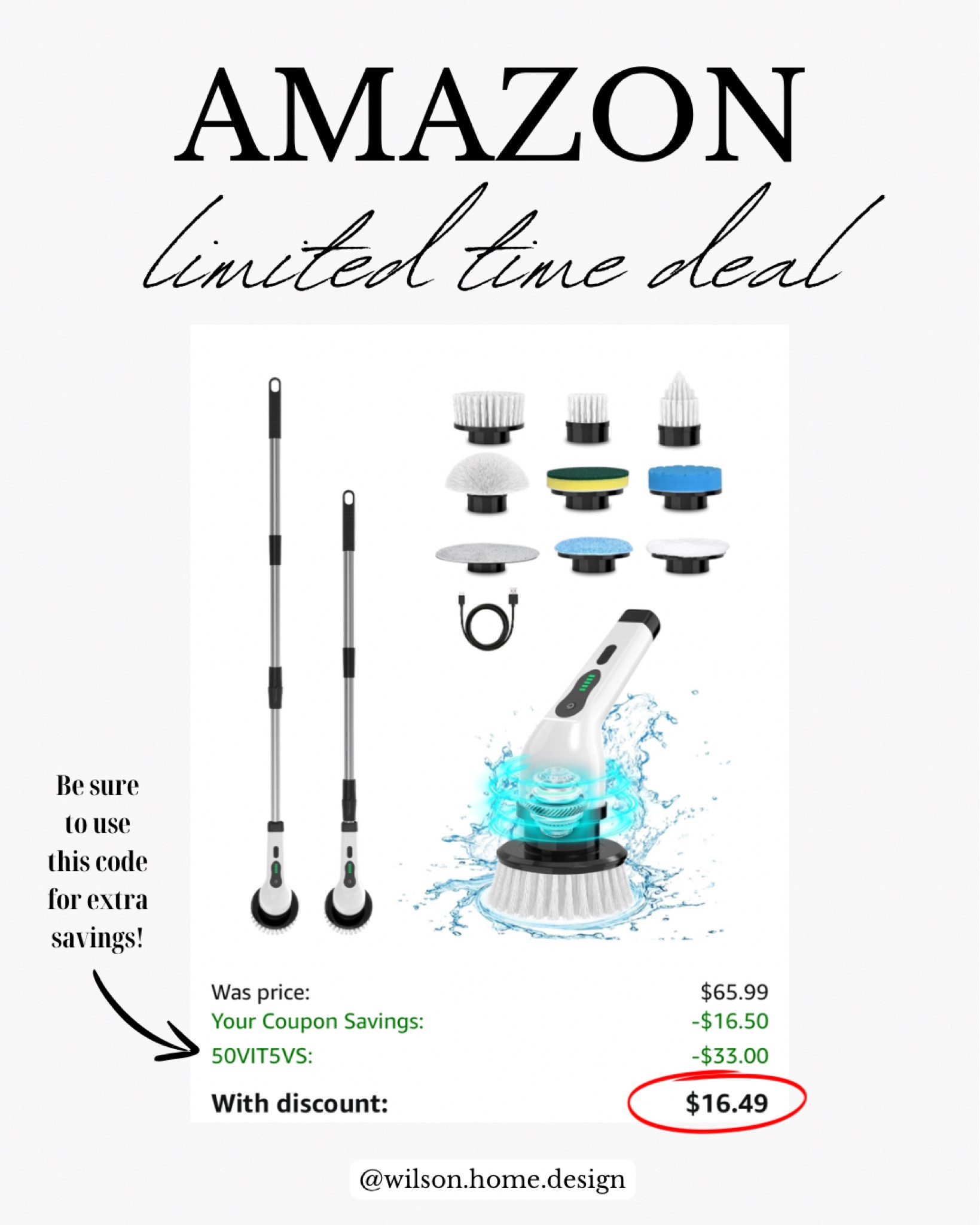 Cleaning brush! Major sale! 

#LTKFindsUnder50 #LTKSaleAlert #LTKHome