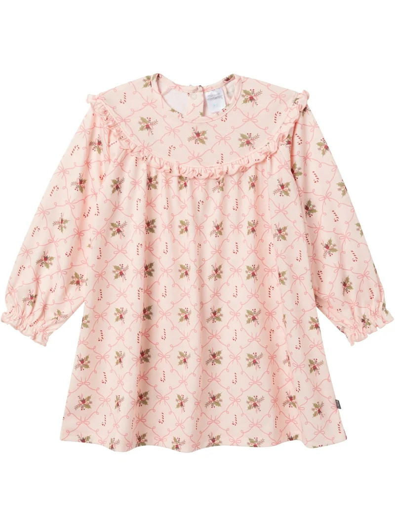 Modern Moments by Gerber Toddler Girl Christmas Ruffle Yoke Nightgown, Sizes 12 Months - 5T - Wal... | Walmart (US)