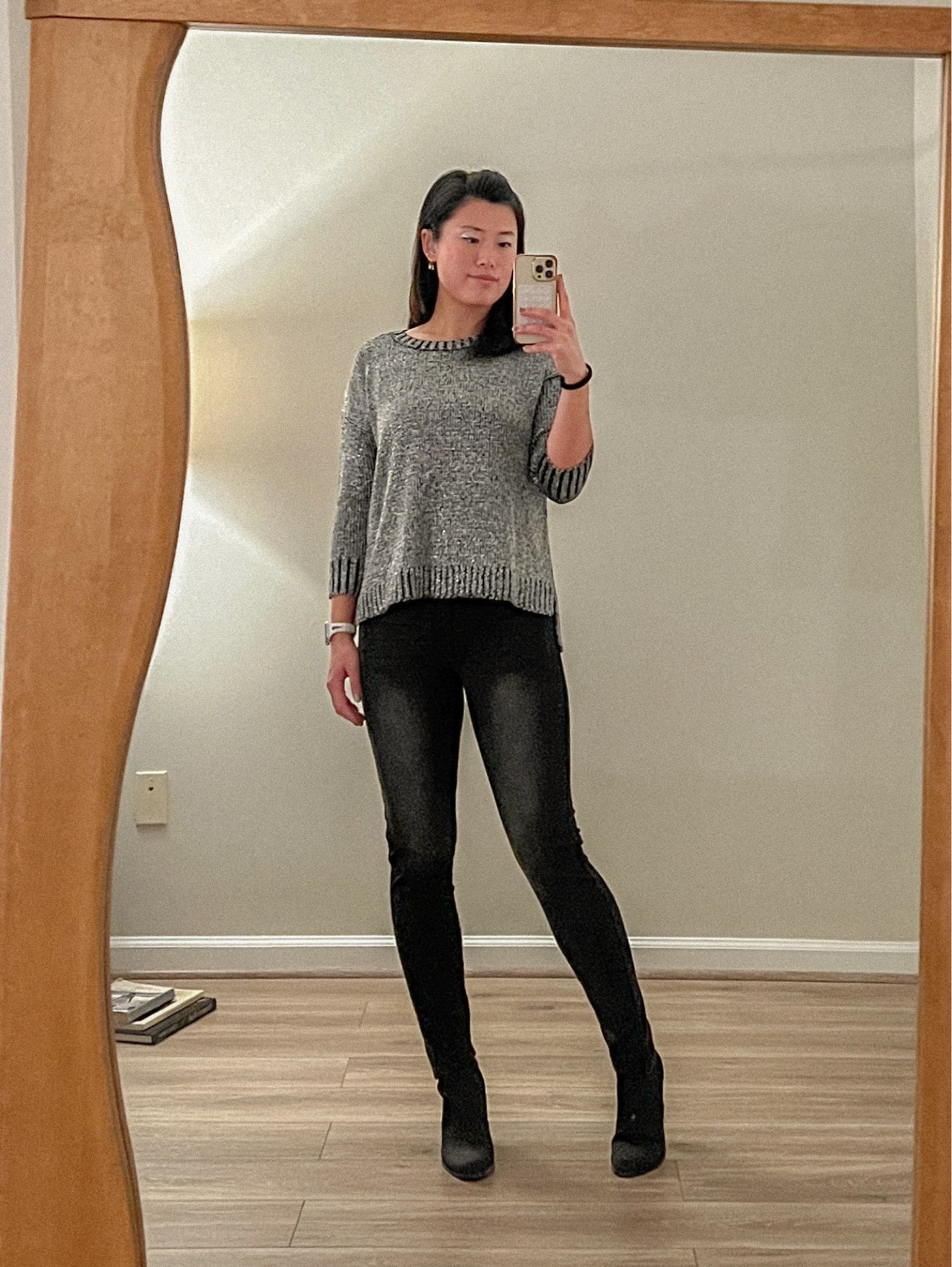 NYE look, bling sweater, festive looks, easy style, chic outfit, new year eve

#LTKstyletip #LTKSeasonal #LTKHoliday