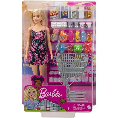 Barbie: Supermarket Shopping Time Playset and Doll | Target