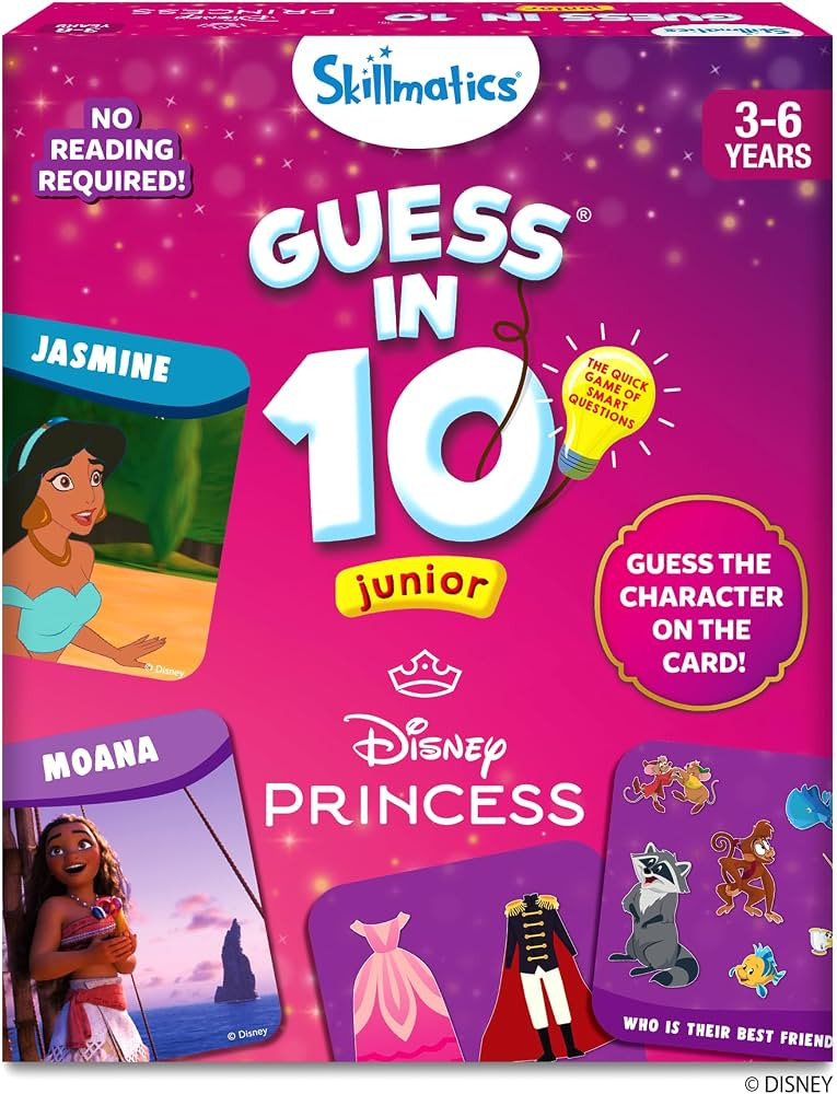 Skillmatics Guess in 10 Junior Disney Princess for Kids, Girls, Boys Who Love Card Games, Board G... | Amazon (US)