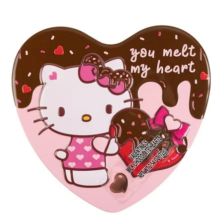 Galerie Hello Kitty Heart Tin with Milk Chocolate Hearts 2.54 oz | Walmart (US)