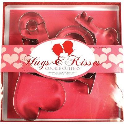 Fox Run 5 Piece Hugs and Kisses Steel Cookie Cutter Set | Target