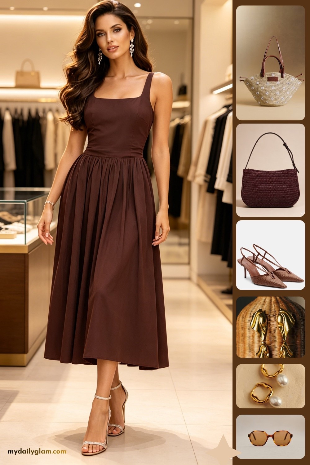 Chocolate Brown Quite Luxury Midi Dress Outfit
#ChocolateBrownStyle #QuiteLuxuryOutfit #BrownMidiDress #QuietLuxuryFashion #ElegantBrownDress #LuxuryEverydayLook #ChocolateToneChic #OldMoneyAesthetic

#LTKootd #LTKOver40 #LTKWorkwear