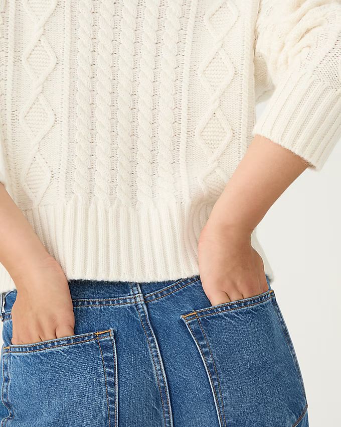 Cable-knit cardigan sweater | J.Crew US