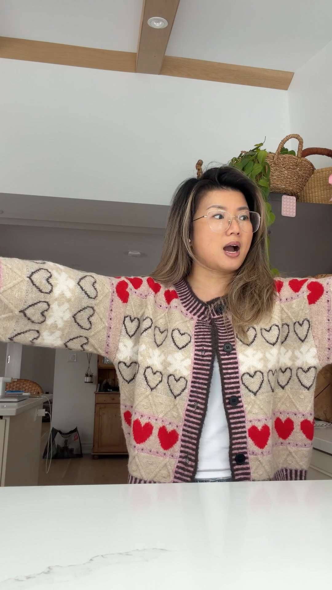 This cozy sweater is from Anthropologie and I got it for Valentine’s Day. It’s not to red or pink which I like because I can wear it year round while still being festive! 

#LTKootd #LTKselfcare #LTKHome