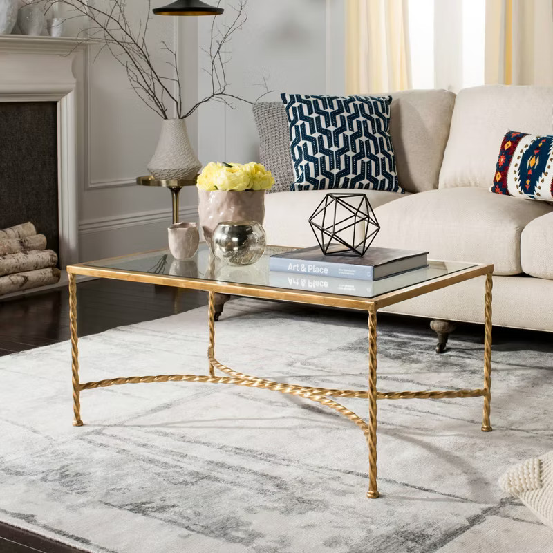 Coffee Table Gold Black - Safavieh | Target