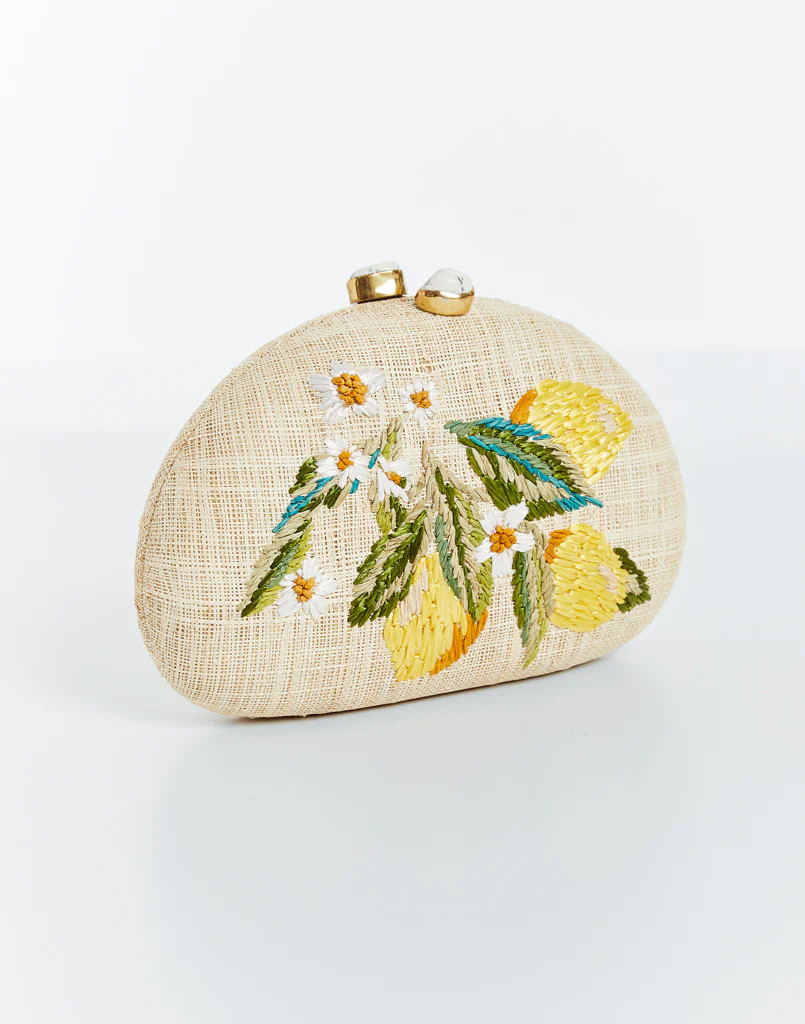 Rafé x Mestiza Dome Straw Clutch Bag | Mestiza New York