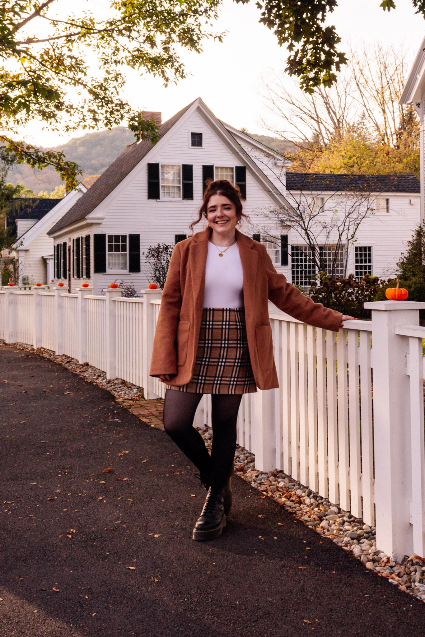 Easy Fall outfit featuring my favorite Docs. Everything runs TTS except docs (size down). Wearing a M in blazer. 

#target #academia #drmartens #abercrombie

#LTKshoecrush #LTKfindsunder50 #LTKSeasonal