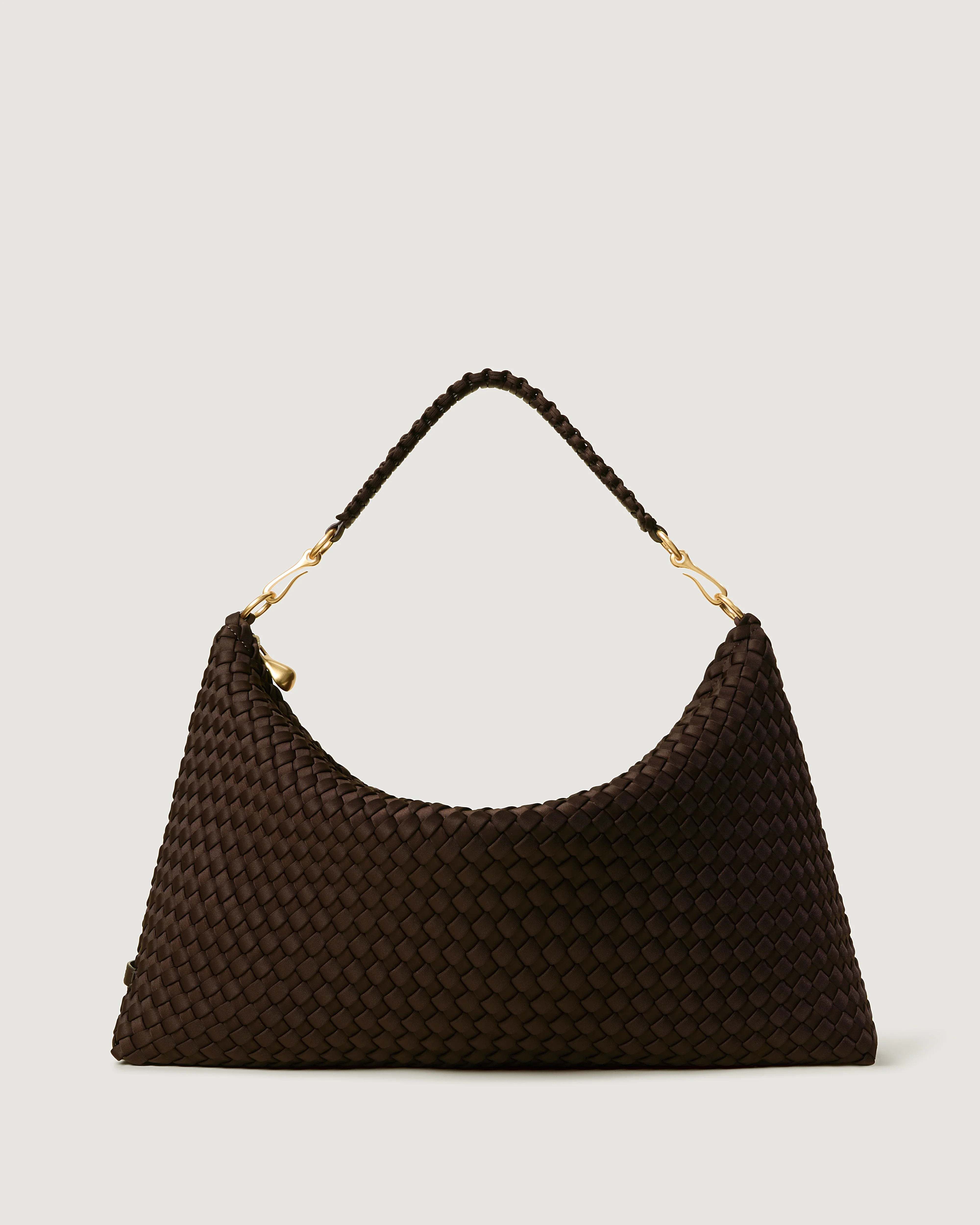 Porto Medium Half-Moon Bag | Chocolate | Naghedi