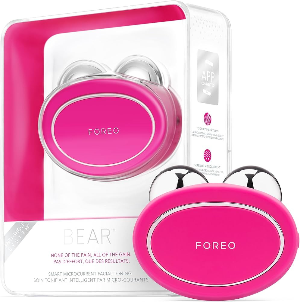 FOREO Bear Microcurrent Facial Device - Face Sculpting Tool - Instant Face Lift - Firm & Contour ... | Amazon (US)