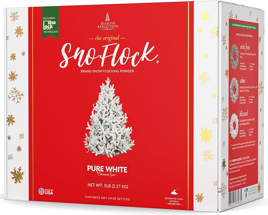 SnoFlock The Original Premium Self-Adhesive Snow Flock Powder with ShimmerSpec | Exclusive Formul... | Amazon (US)