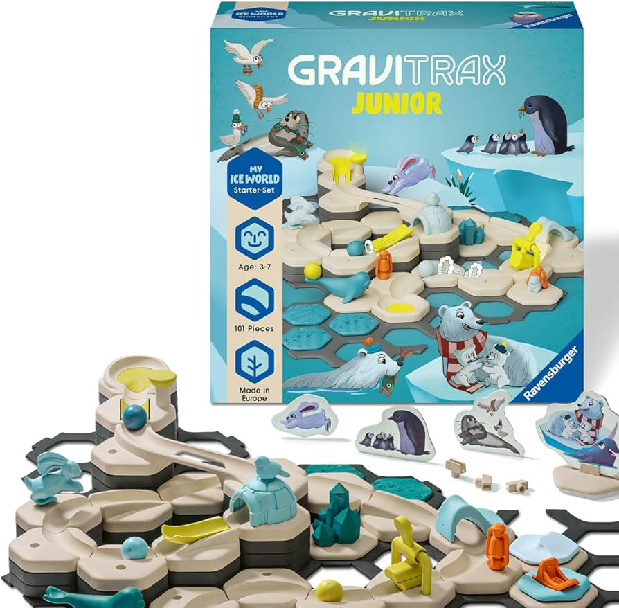 Ravensburger GraviTrax Junior Starter Set L Ice - Marble Run, STEM and Construction Toys for Kids... | Amazon (US)